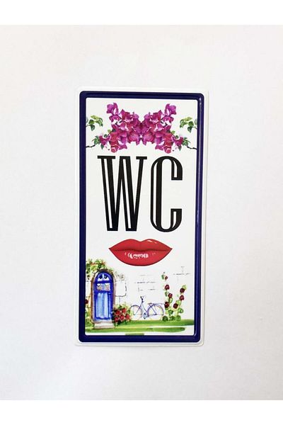 SUME Metal Women's WC Toilet Door Diverter Sign Door Front Accessory Metal Plate