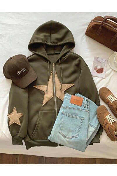 DENİKK Yudoowear, Knitted Jacket with Green Stars