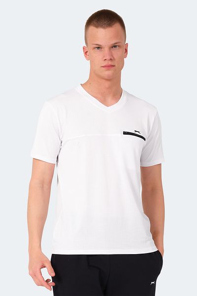 Slazenger Ανδρικό T-Shirt Kallias Λευκό