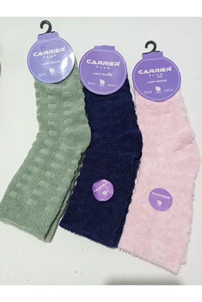 RBS SOCKS KADIN TERS HAVLU BAMBU KALIN ÇORAP 3 LÜ