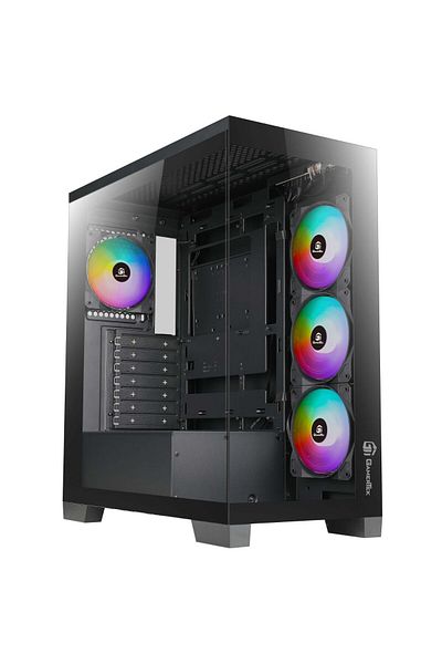 Gamertek Nebula MID Tower ATX Gaming Case PC Case Black