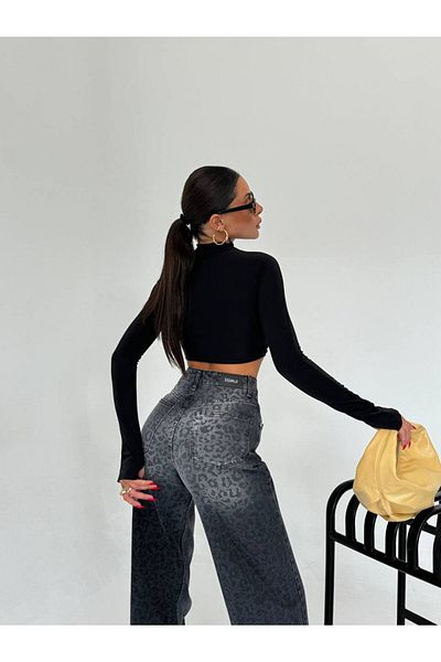 DENİKK TREND LEOPARD ΣΧΕΔΙΟ ΕΙΔΙΚΟ ΣΧΕΔΙΟ ΦΑΡΜΑ ΤΖΙΝ ΠΑΝΤΕΛΟΝΙ PALAZZO