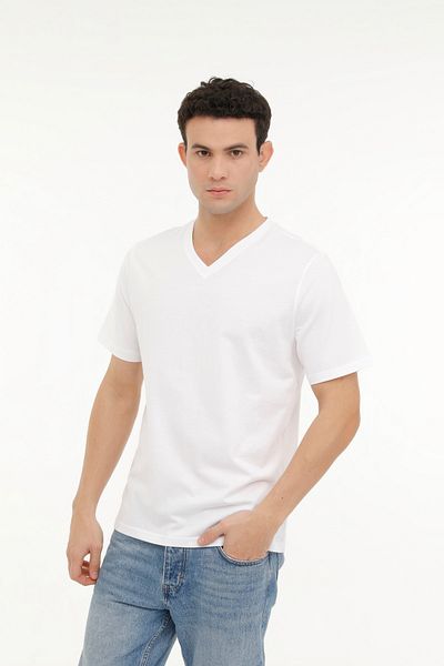 Kinetix M-SN221 BSC T-SHIRT 4FX Λευκό ανδρικό κοντομάνικο μπλουζάκι