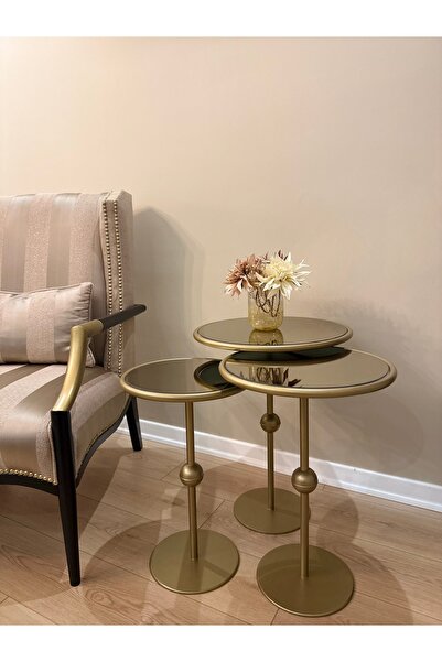 Esey Luxury Küre Model 3lü Zigon Sehpa