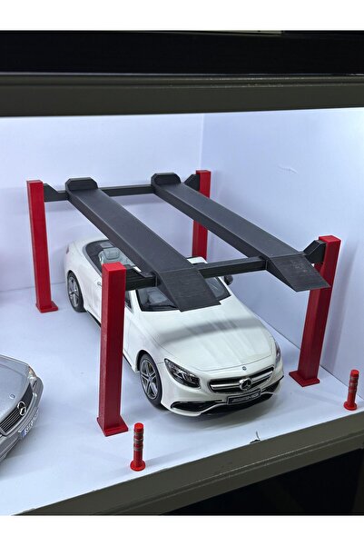 Printecs 1/18 Ölçekli Garaj Dioraması Araç Lifti | Diecast, Diroama, Hobi Garajı, Model Arabalar