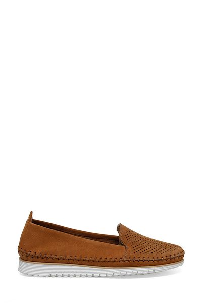 Polaris 166083.Z4FX Hellbraune flache Schuhe für Damen – bequemes Design