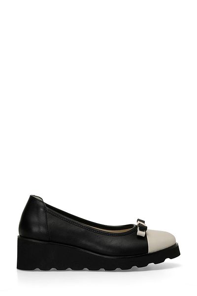 İnci BORNEO 4FX Schwarze Keilschuhe für Damen