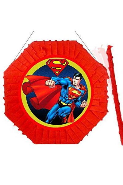 Parti Dükkanım Superman Pinyata 42 Cm + Sopası