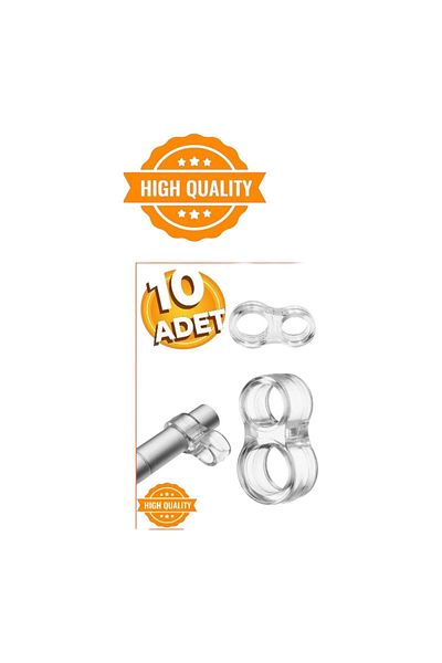 MAHİSER Transparent Silicone Plastic Door Handle Holder Grip Stopper Window Buffer Stopper (10 PCS)