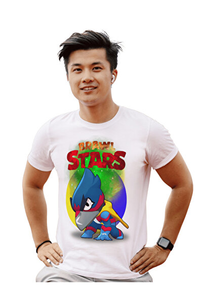 ALPŞAN TİCARET Μπλουζάκι BRAWL STARS για άνδρες και γυναίκες - Σχέδιο Crow Captain