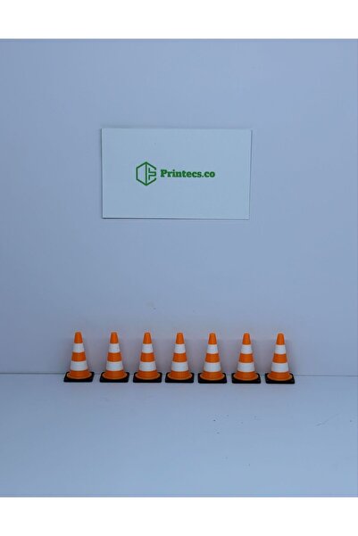 Printecs 1/18 Ölçekli Garaj Diorama 10'lu Trafik Kukası | Diecast, Diroama, Hobi Garajı, Model Arabalar