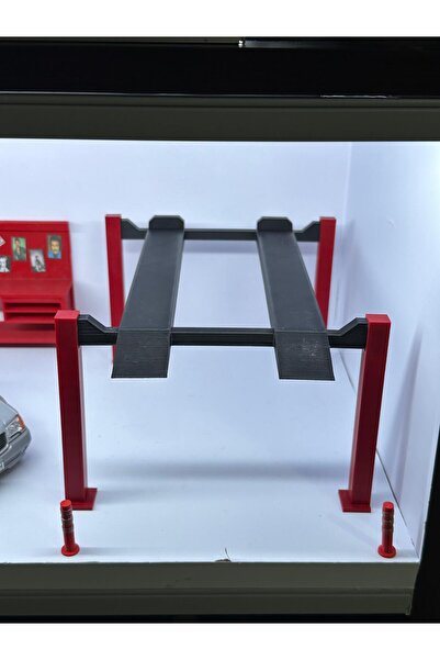 Printecs 1/18 Ölçekli Garaj Dioraması Araç Lifti | Diecast, Diroama, Hobi Garajı, Model Arabalar