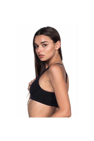 Narnuga Modlive Black Emay 4025 Padded Sports Bra Corset