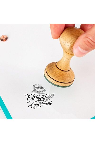 STOREMAX Gkcreative Gift Seal Set for Teachers - Wooden Book Seal - Notebook Stamp Strbuyx 107314
