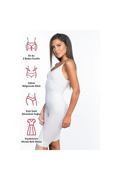 Narnuga Modlive Beyaz Emay 2071 Ince Paçalı Boy Korse