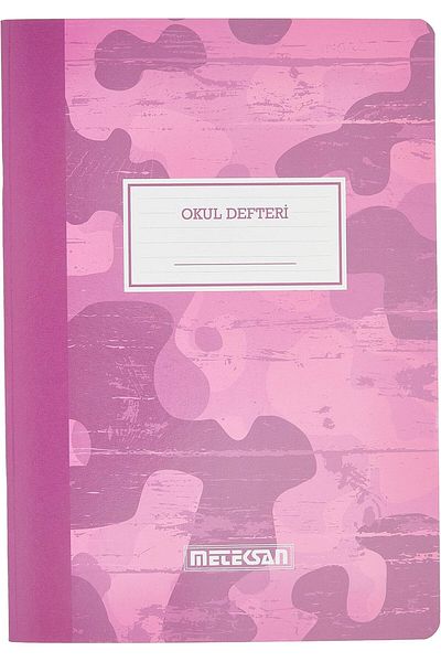 STOREMAX A4 Striped School Notebook Pink Camouflage 80 Sheets