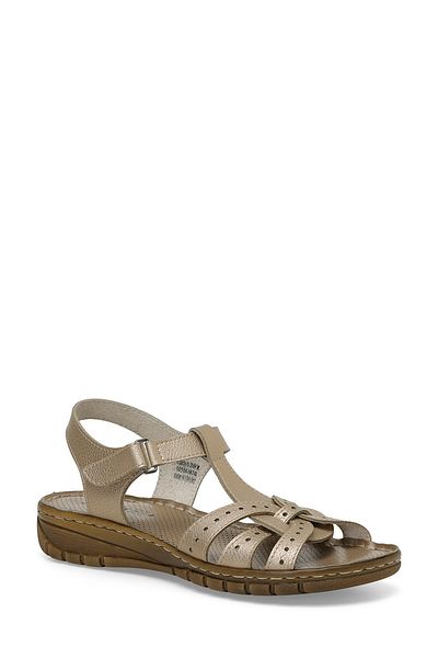 Polaris 158589 .Z4FX Gold Damen-Komfortsandalen