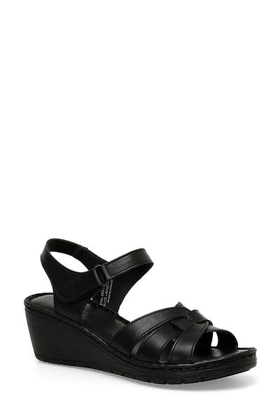 Polaris 161886Z4FX Black Women's Comfort Sandals