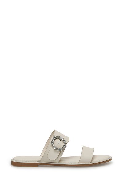 İnci INCI ALEXA 4FX Beige flache Damenhausschuhe