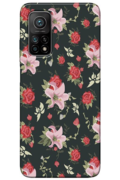 Dara Aksesuar حافظة متوافقة مع هاتف Xiaomi Mi 10T Pro من Spring Flowers 1 حاف...