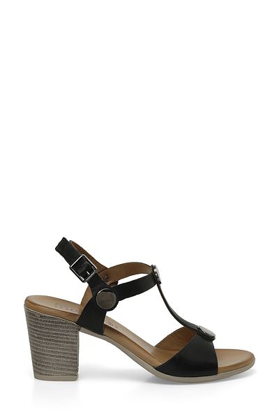 İnci INCI DONA 4FX Schwarze Damenschuhe mit Absatz