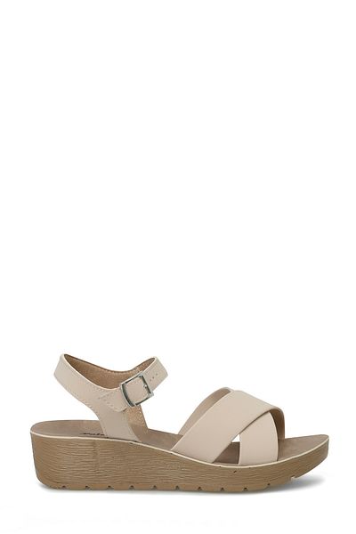 Polaris 315560 .Z 4FX Beige Wedge Heel Women's Sandals