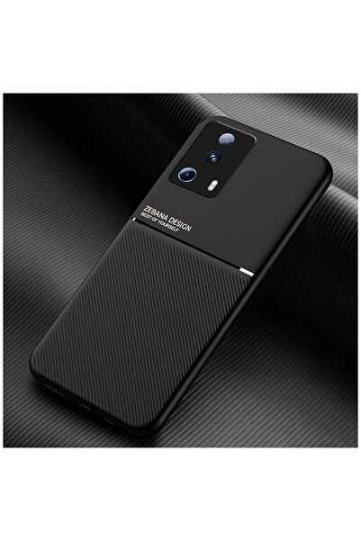 Zebana Xiaomi Mi 13 Lite Uyumlu Kılıf Design Silikon Kılıf Siyah
