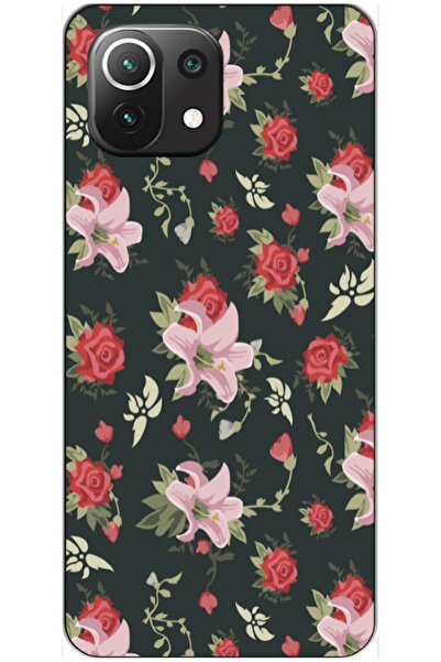 Zebana Xiaomi Mi 11 Lite 5G NE Uyumlu Kılıf Bahar Çiçekleri 1 Silikon Kılıf (...