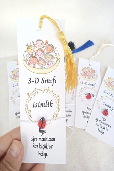 Emtory Home 40 Pieces of Tassel Bookmarks and Bracelets - Ladybug, Name Is Empty