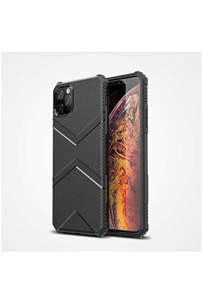 zore حافظة متوافقة مع هاتف ابل ايفون 11 برو ماكس، حافظة هانك سيليكون باللون ا...