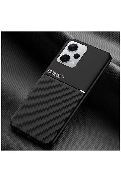 Zebana حافظة متوافقة مع هاتف Xiaomi Redmi Note 12 Pro 5G بتصميم من السيليكون باللون الأسود