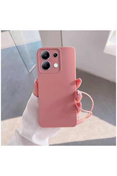 Zebana Xiaomi Redmi Note 13 Pro 5G Uyumlu Kılıf Kalpli Love Silikon Kılıf Pembe