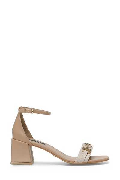 İnci Pearl Gloria 4fx Nude Damen-Sandalen mit Absatz