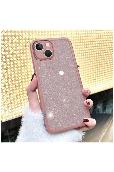 Zebana Apple iPhone 15 Plus Uyumlu Kılıf Zebana Işıltım Silikon Kılıf - Kamer...
