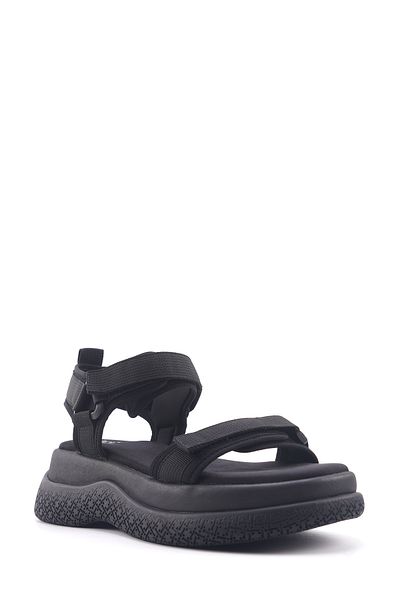 İnci INCI KAMU 4FX Schwarze Damen-Sportsandalen