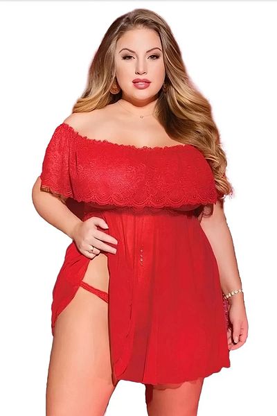DEFNADA Νυχτικό plus size