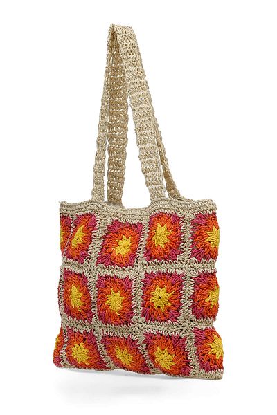 Butigo Wicker ORGU OMZ 4FX Rosa Damen-Umhängetasche