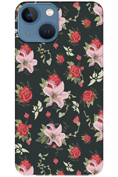 Zebana حافظة سيليكون متوافقة مع هاتف Apple Iphone 13 Mini Spring Flowers 1 (م...
