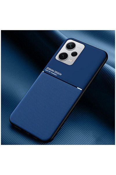 Zebana حافظة متوافقة مع هاتف Xiaomi Redmi Note 12 Pro 5G بتصميم من السيليكون باللون الأزرق