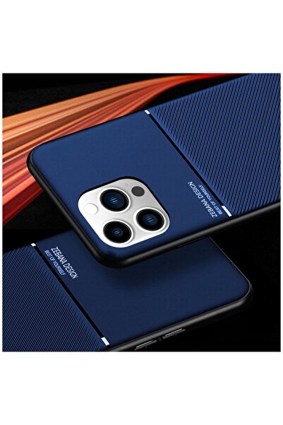 Zebana Apple iPhone 15 Pro Uyumlu Kılıf Zebana Design Silikon Kılıf Mavi