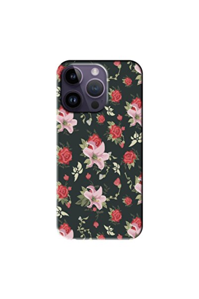 Zebana حافظة سيليكون متوافقة مع هاتف ابل ايفون 14 برو زهور الربيع 1 (مطبوعة)