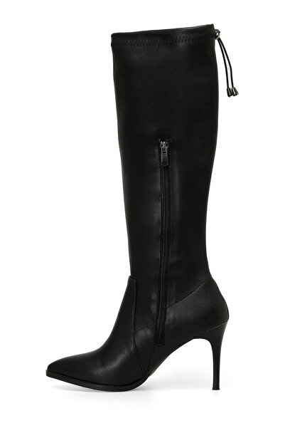 Butigo Užijte si černé dámské kozačky na podpatku 3PR