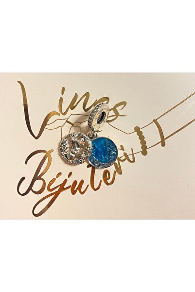 Lines Bijuteri Disney Karlar Ülkesi Olaf Çift Sallantılı Charm 925 Ayar Gümüş