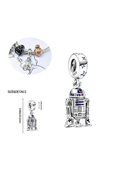 Lines Bijuteri Star Wars R2 - D2 Droid Charm 925 Ayar Gümüş