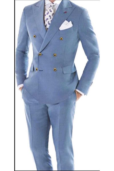 MASSARO Kétsoros Slim Fit öltöny (törölhető nyakkendő és galléros lánctartozék)