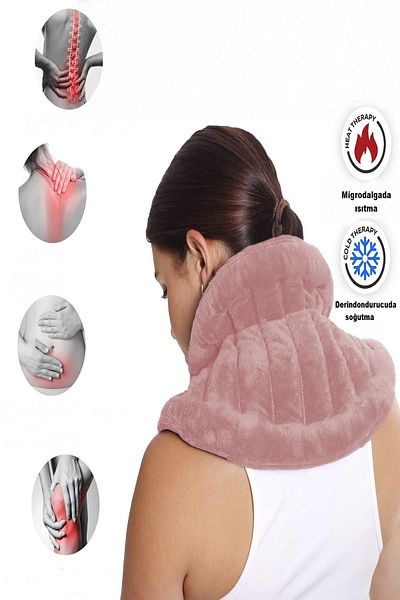 SEVENHİLLS حزام الحيض القابل للتدفئة، وسادة تدفئة مريحة للرقبة والأكتاف والبطن والخصر (بودرة)