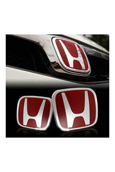 Genel Markalar Honda Civic Fc5 Fk7 Kırmızı Ön Arka Logo Amblem 2016-2020
