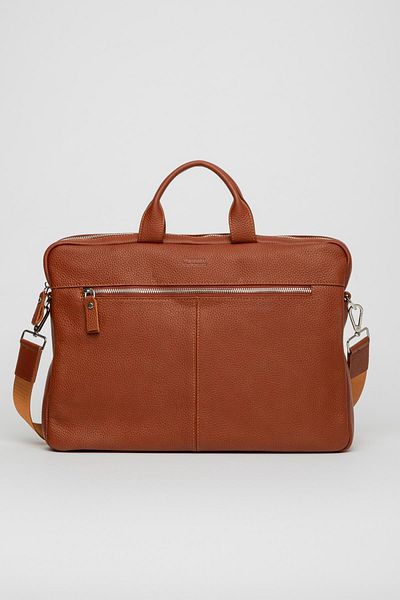 Jacquline Bethany Genuine Leather Lined Unisex Briefcase and Laptop Bag