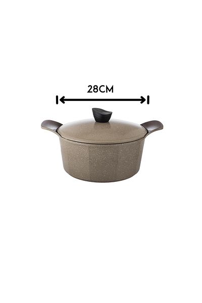 Dania Jewel brown granite cookware set, 9 pieces, high quality
