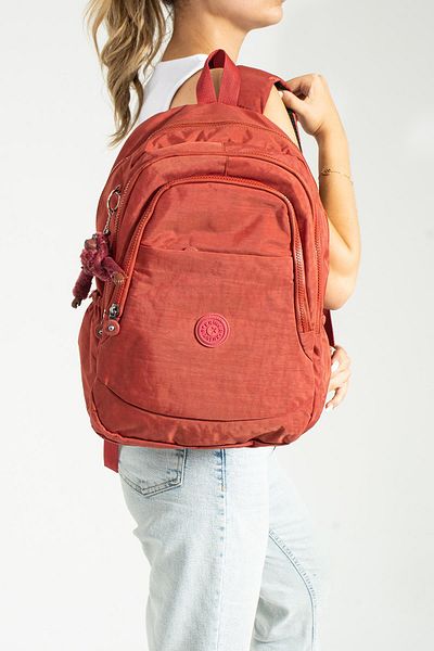 KunduraHane Crinkle School Bag Clinker Unisex Backpack Laptop Travel Bag Water Resistant Multi-Compartment